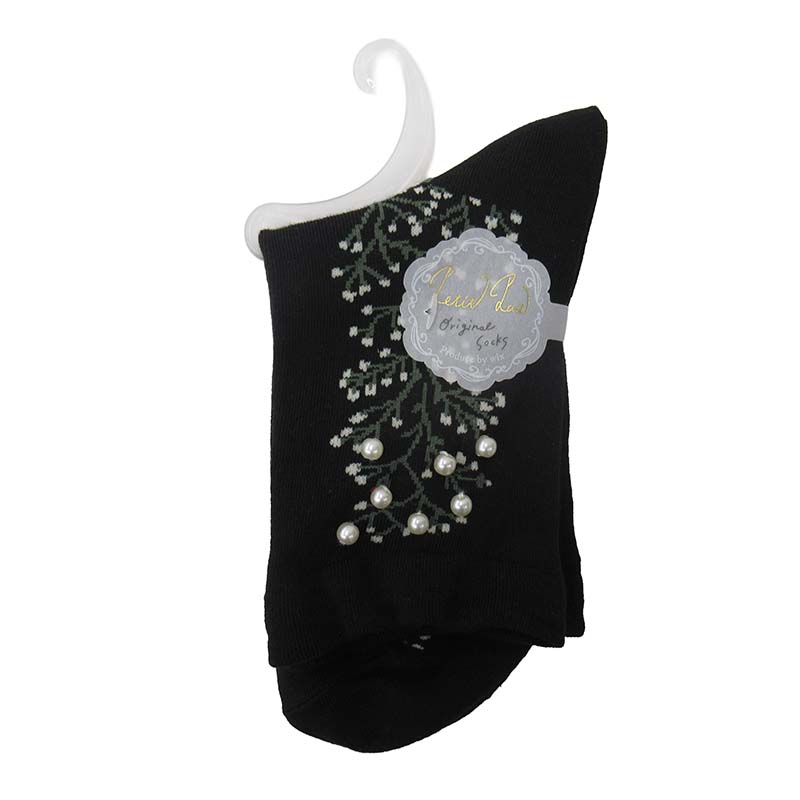 Petit Pas クルーソックス カスミソウパール/BK001